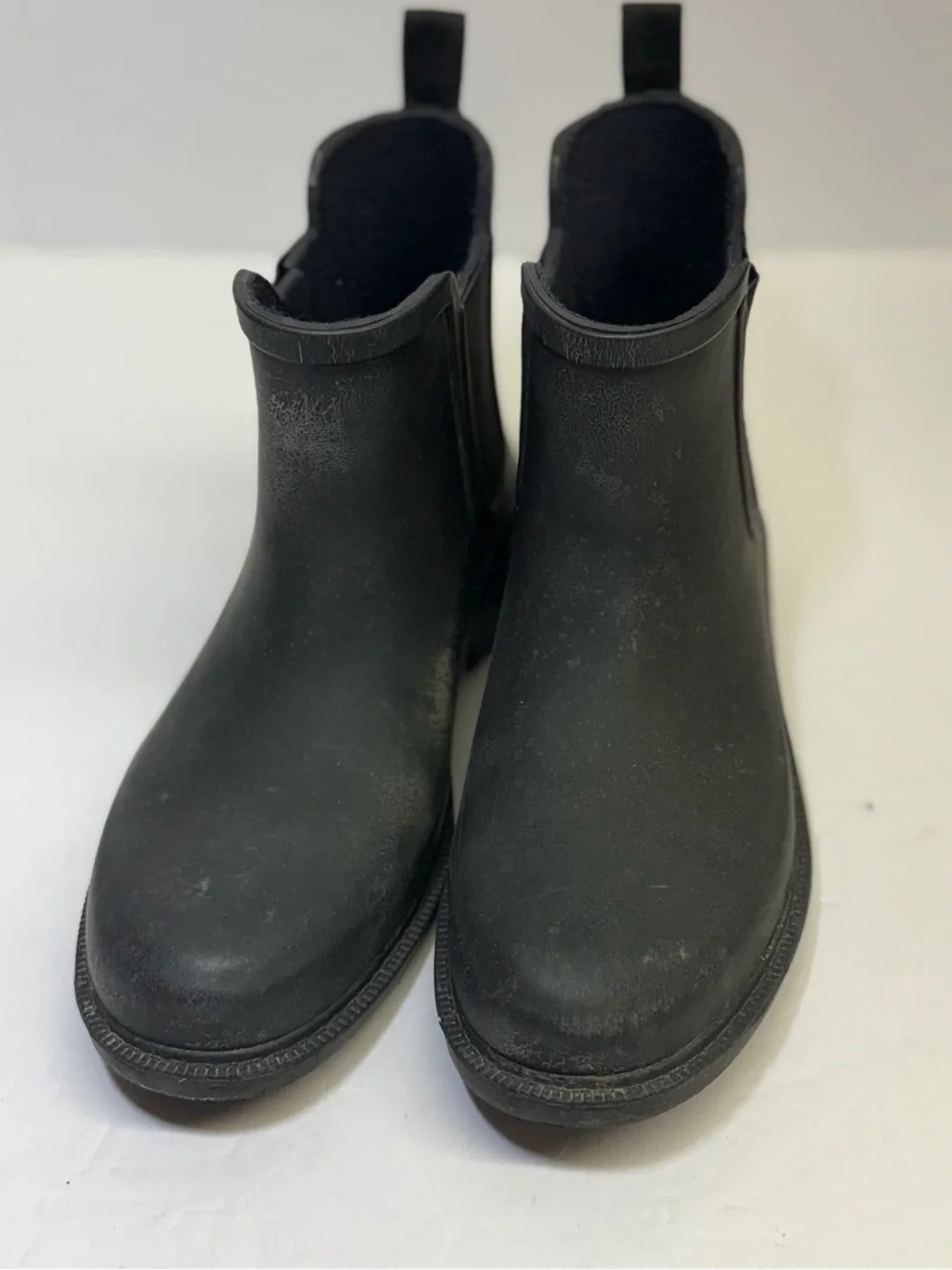 Black Chelsea Rain Ankle Boots -